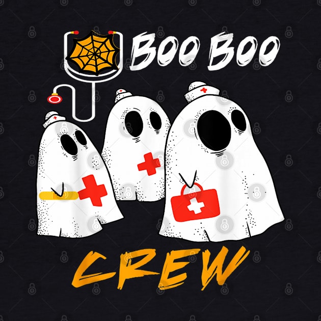 Halloween Costume Gift Boo Boo Crew Nurse Ghost by Christyn Evans